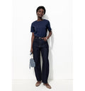 T-shirt Col Rond Éco-conçu - Bleu Uni Fonce