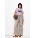 T-shirt à Message Femme - Multicolore Imprime