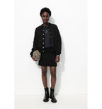 Sweat-shirt Teddy en Molleton - Noir Uni Fonce