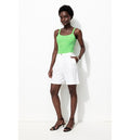 Débardeur en Jersey Uni Femme - Vert Uni Colore