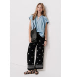Blouse Manches Courtes Lyocell - Jeans Uni Clair