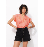 Blouse à Carreaux Vichy Femme - Multicolore Carreaux