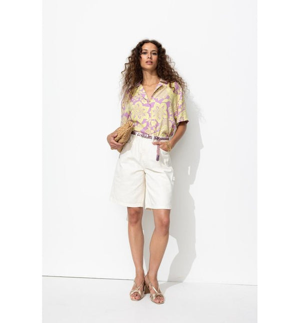 Chemise Imprimée Femme - Violet Imprime