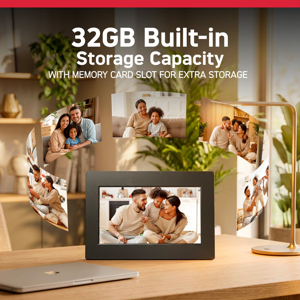 Cadre Numérique Wifi 7 Pouces - Frameo - Agfaphoto