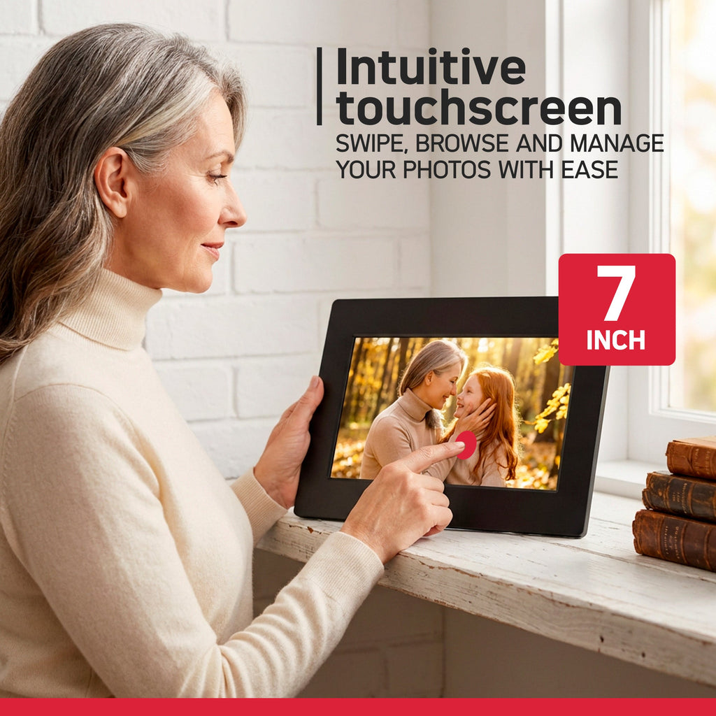 Cadre Numérique Wifi 7 Pouces - Frameo - Agfaphoto