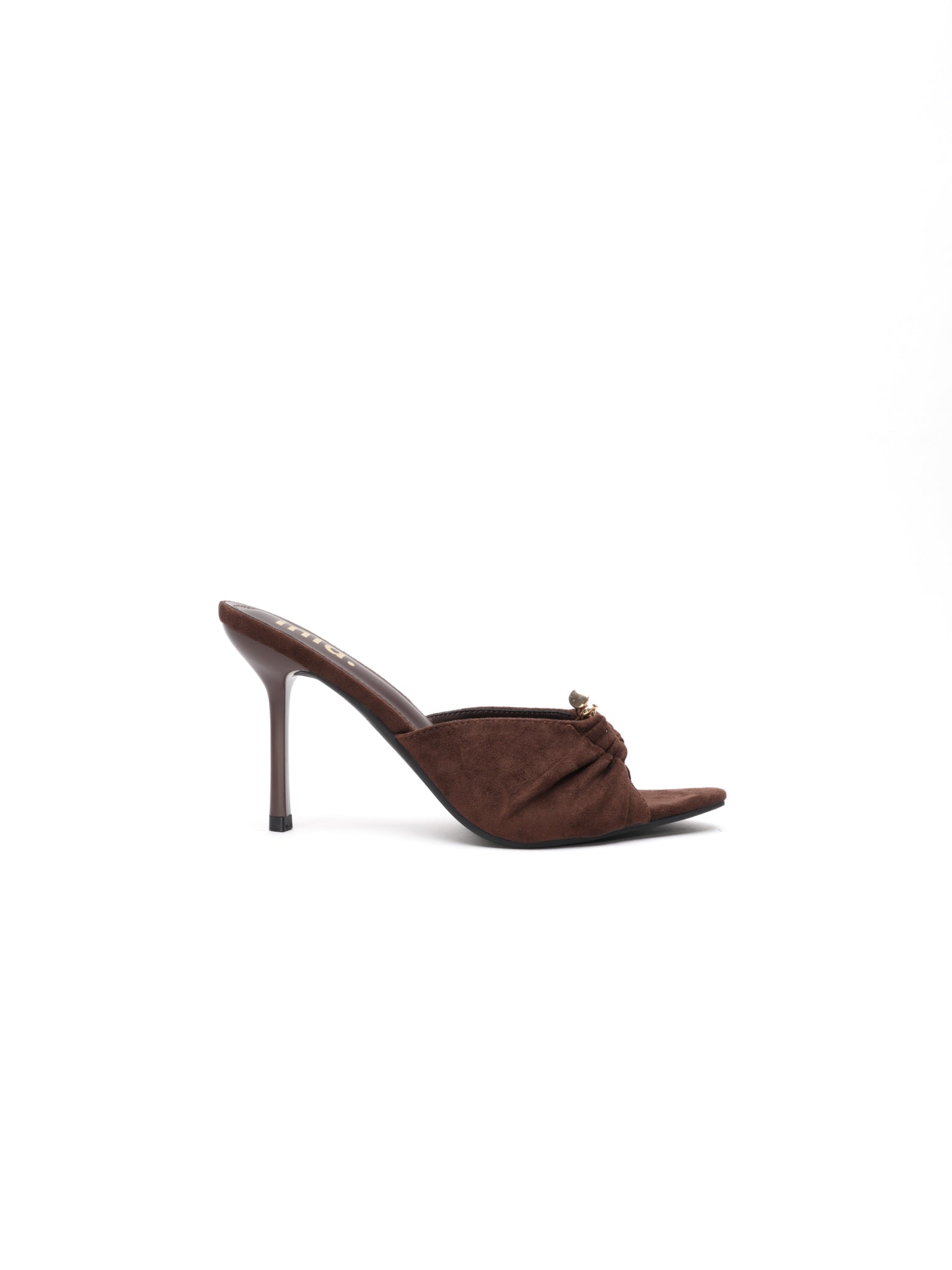 Mules Plissées April - Chocolat