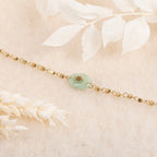 Bracelet Puerto Padre Jade Verte - Laiton Doré