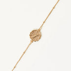 Bracelet Médaille Astrologique Bélier - Laiton Doré