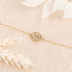 Bracelet Médaille Astrologique Bélier - Laiton Doré