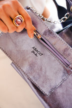 Sac À Main Yana - Lilas Metallique