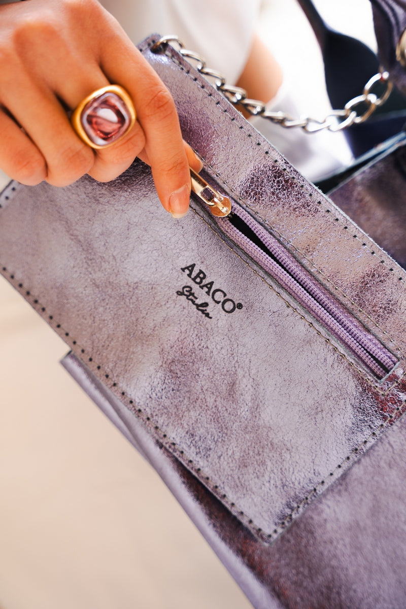 Sac À Main Yana - Lilas Metallique