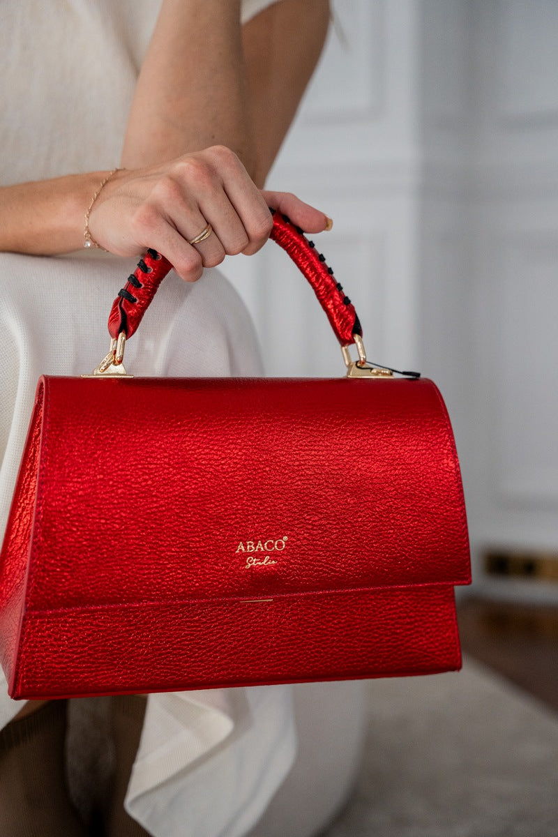 Sac À Bandoulière Anea - Rouge Metallique
