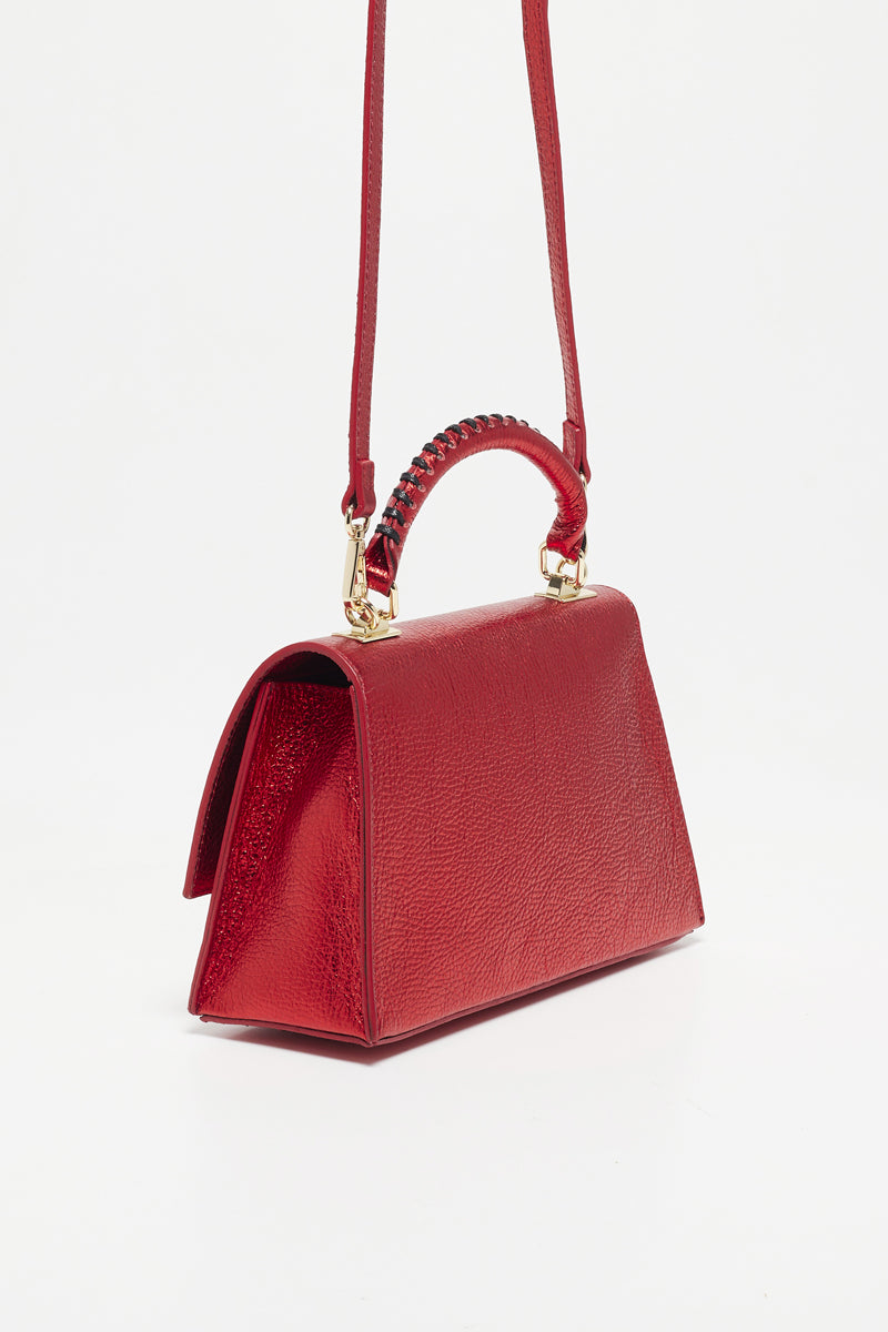 Sac À Bandoulière Anea - Rouge Metallique