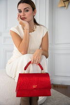 Sac À Bandoulière Anea - Rouge Metallique