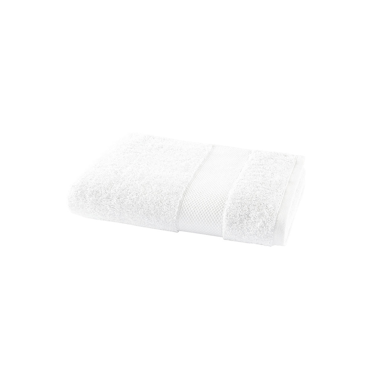 Eponge Unie - Serviette De Toilette - Blanc