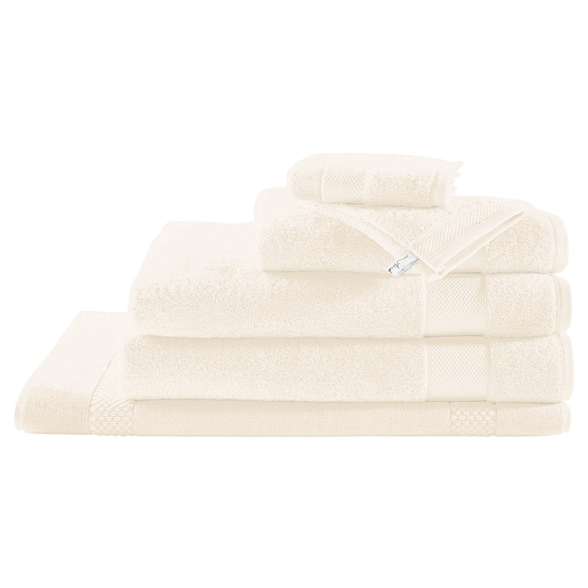 Eponge Unie - Drap De Douche - Crème