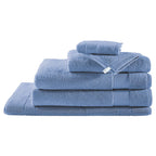 Eponge Unie - Serviette Invité  - Bleu Jeans