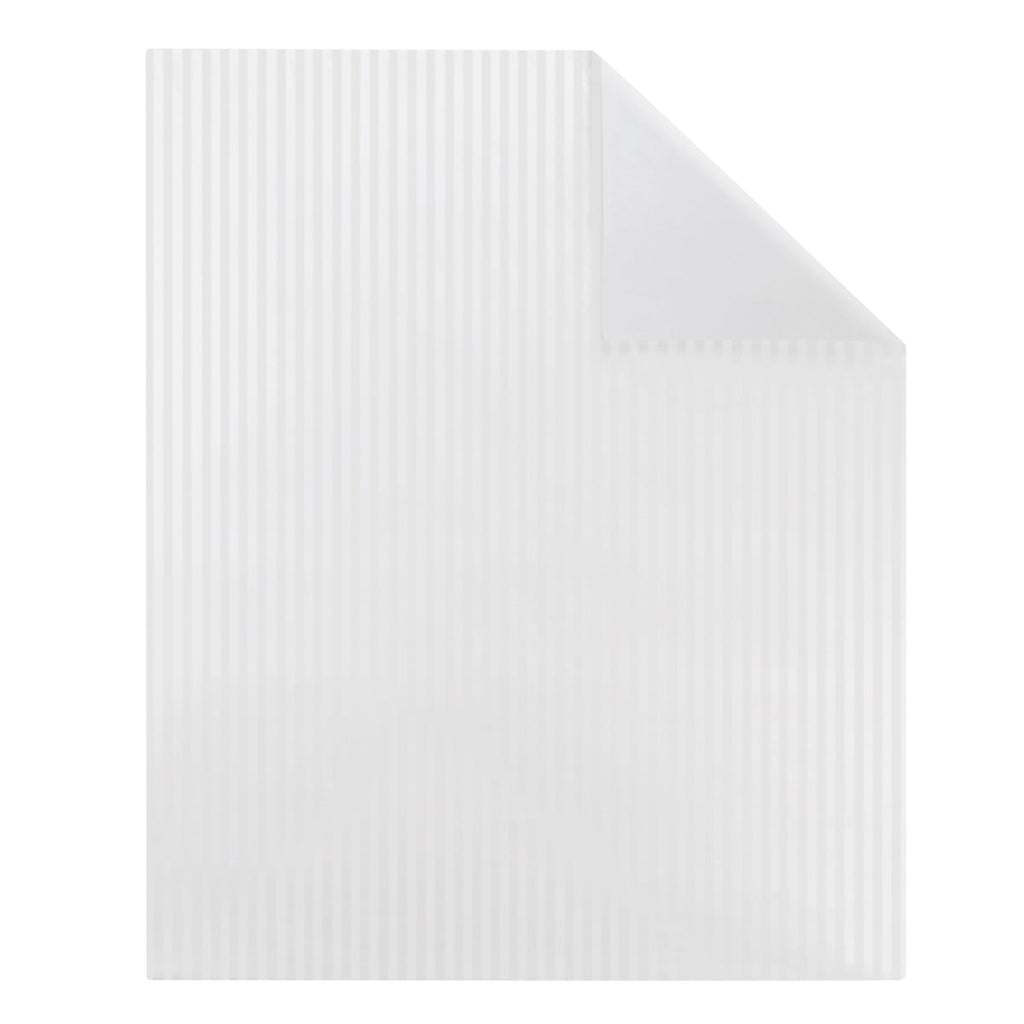 Satin Uni Jacquard - Housse De Couette - Blanc