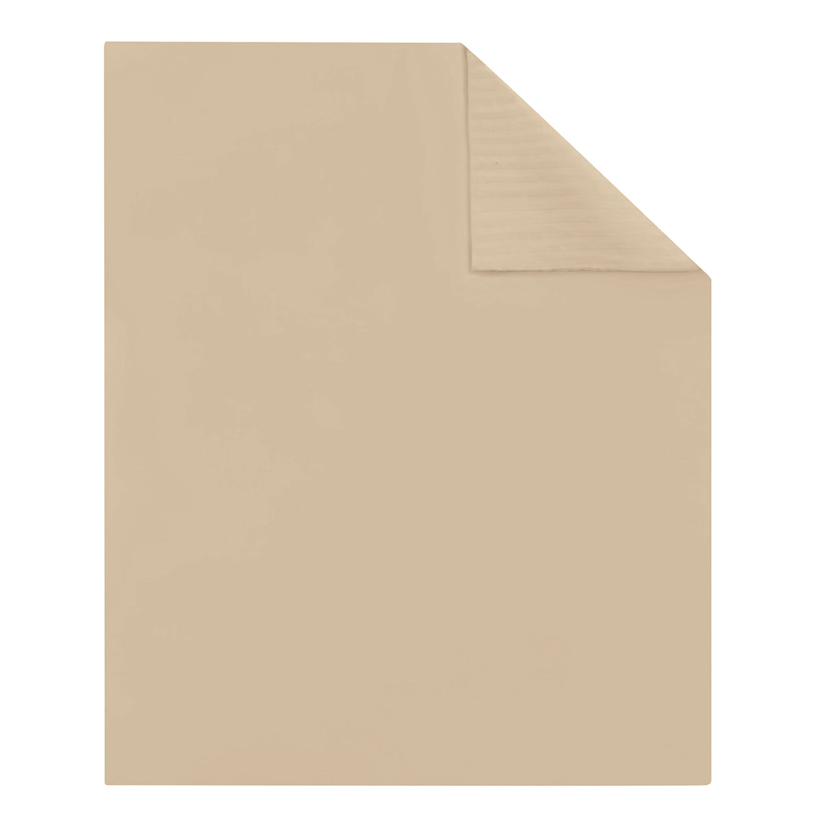 Satin Uni Jacquard - Housse De Couette - Grège