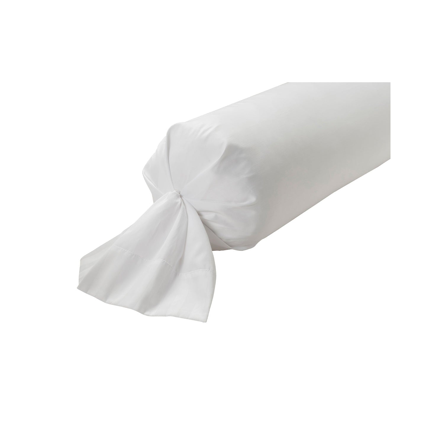 Satin Uni Jacquard - Taie De Traversin - Blanc