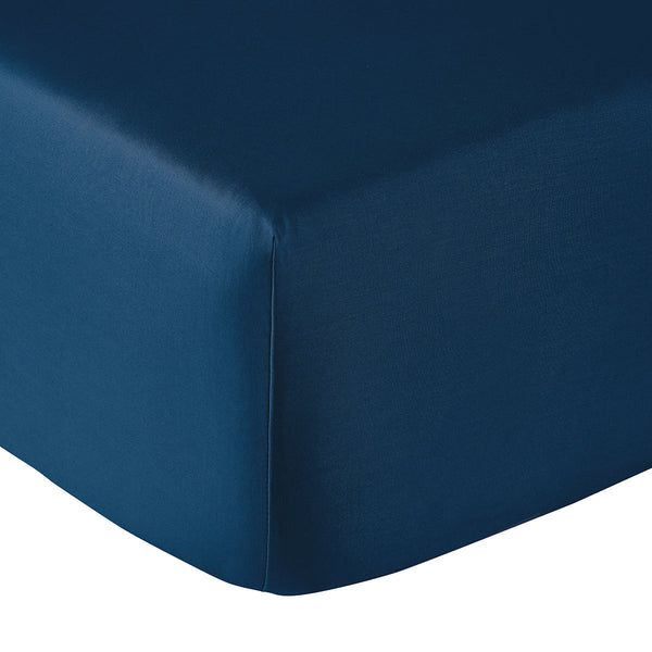 Percale Unie - Drap Housse - Bleu Nuit