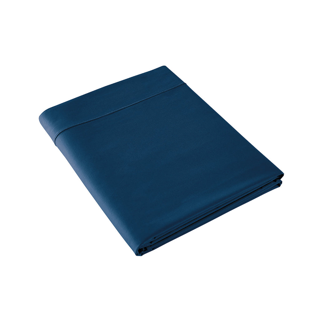 Percale Unie - Drap Plat - Bleu Nuit