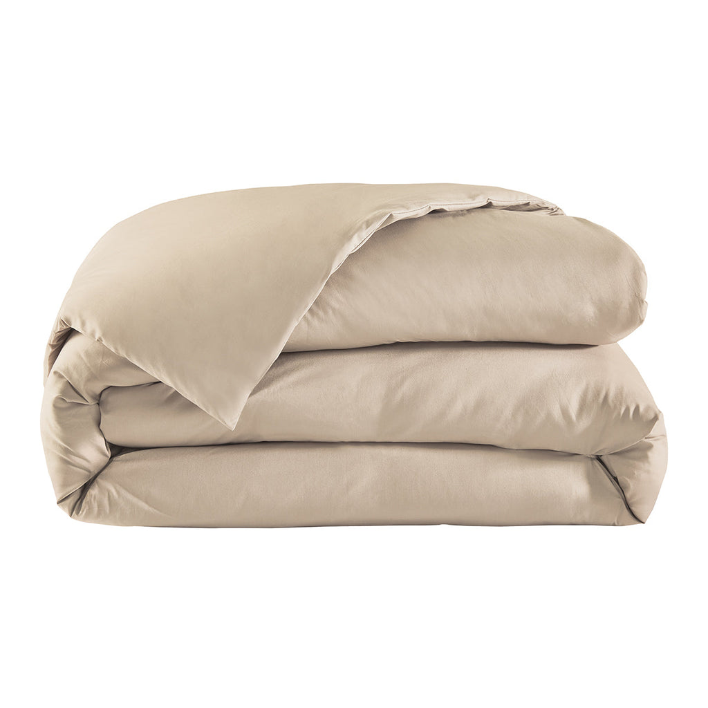 Percale Unie - Housse De Couette - Beige