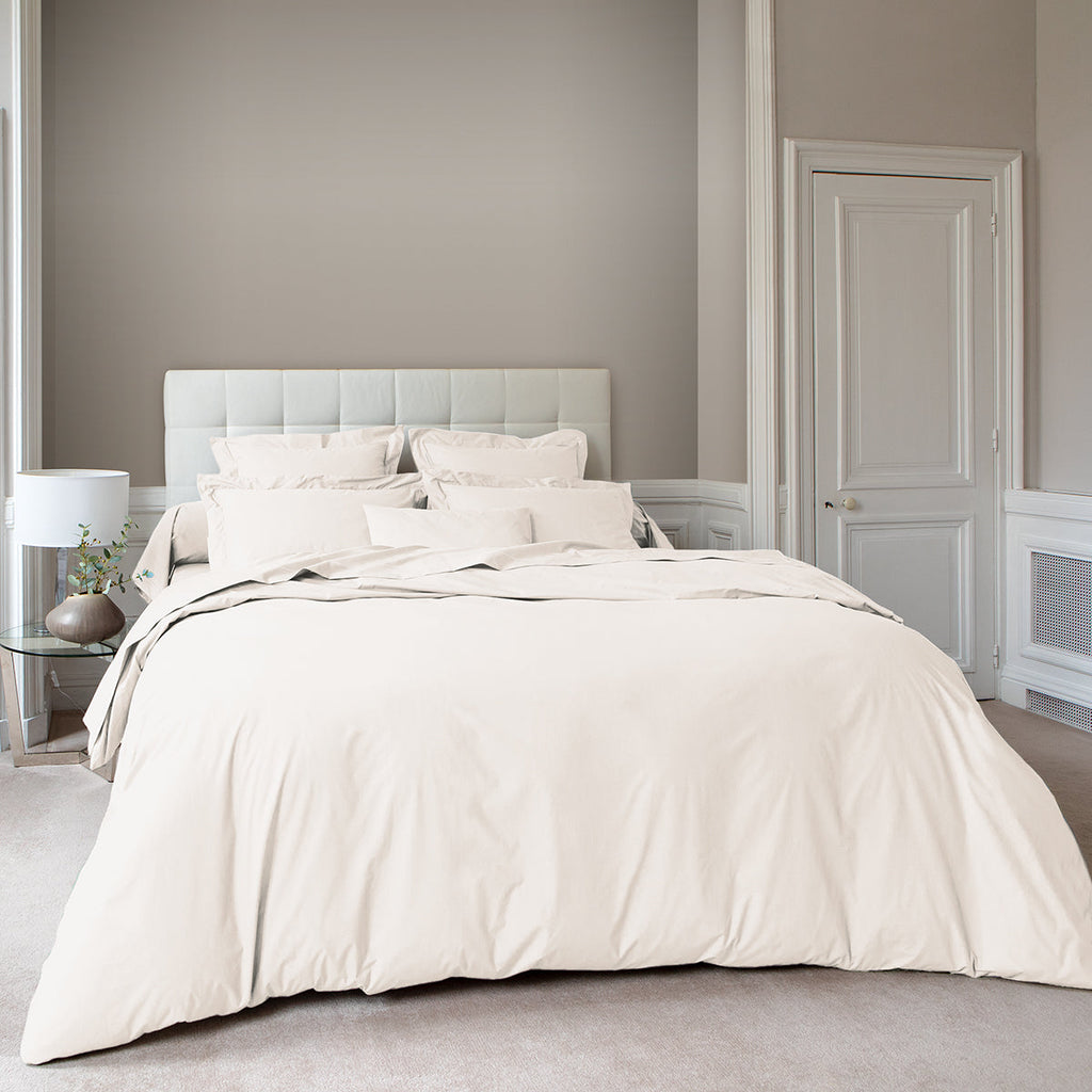 Percale Unie - Housse De Couette - Ivoire