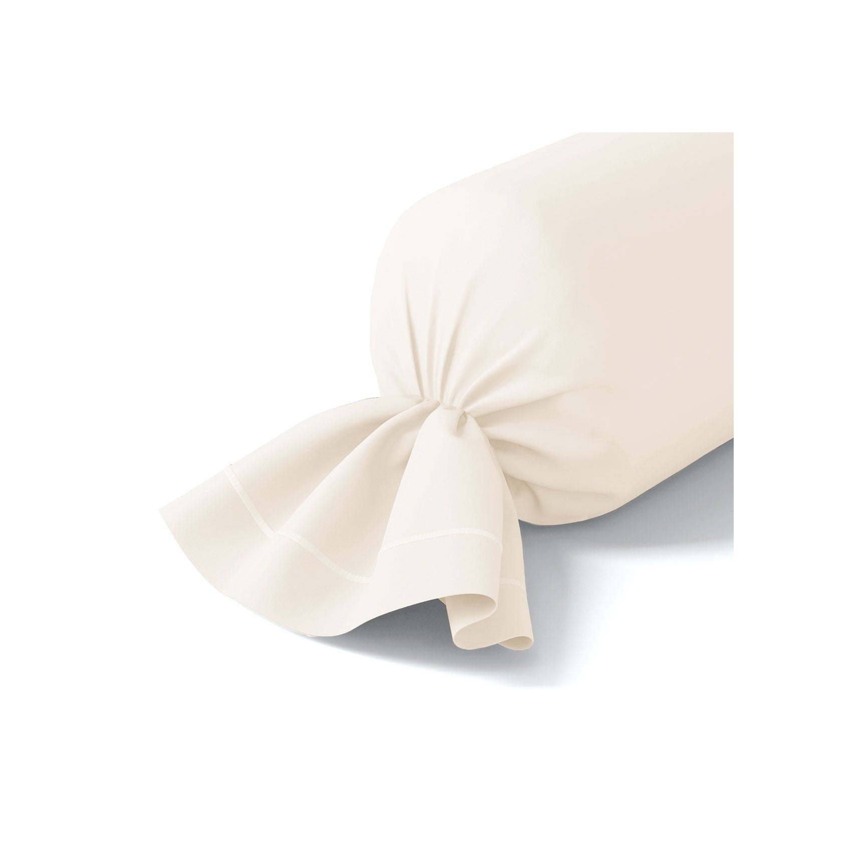 Percale Unie - Taie De Traversin - Ivoire