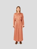 Pantalon Doll In Canyon Clay Messy Dots Print