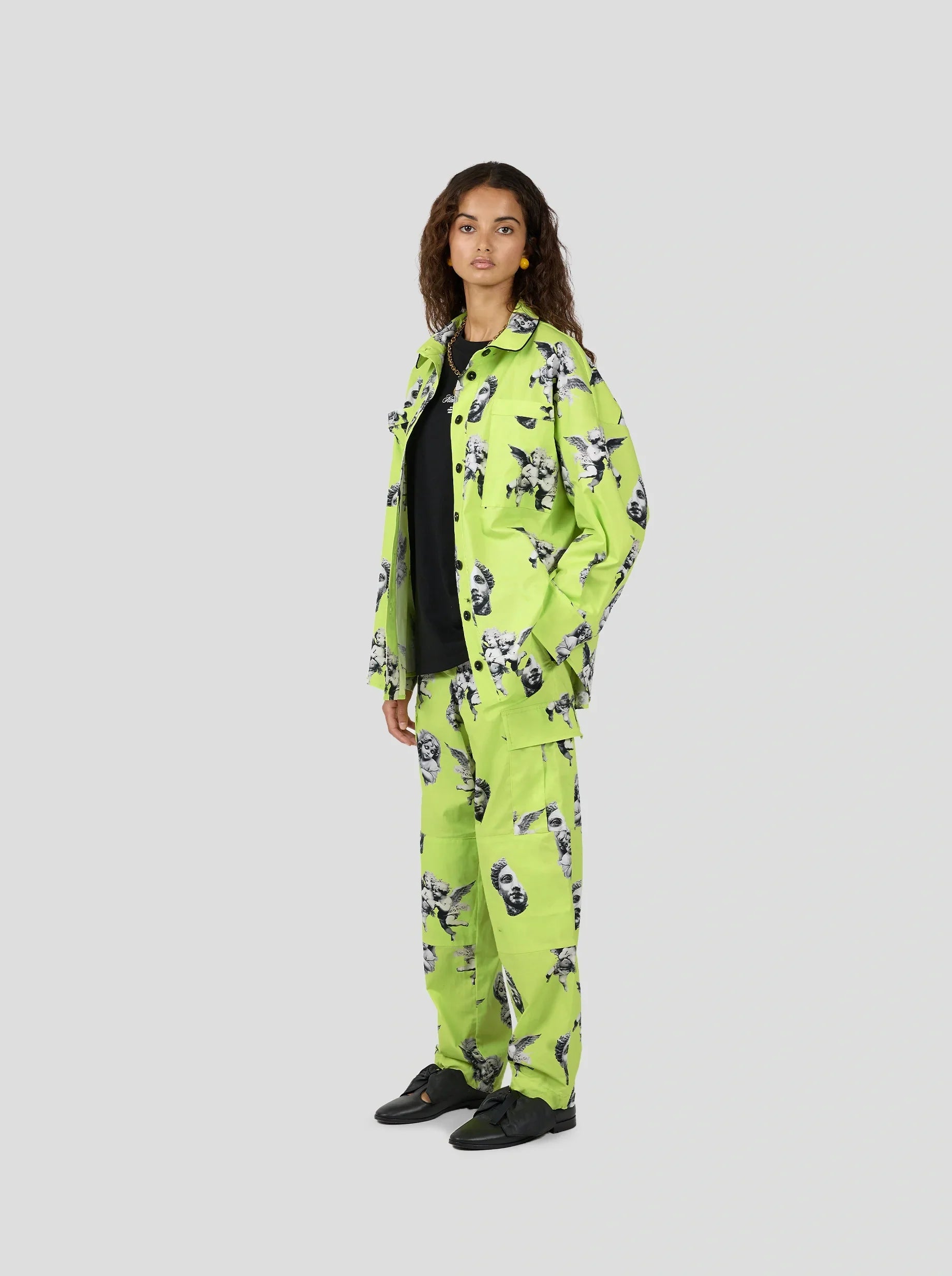 Pantalon Santino In Angels Printed Toile