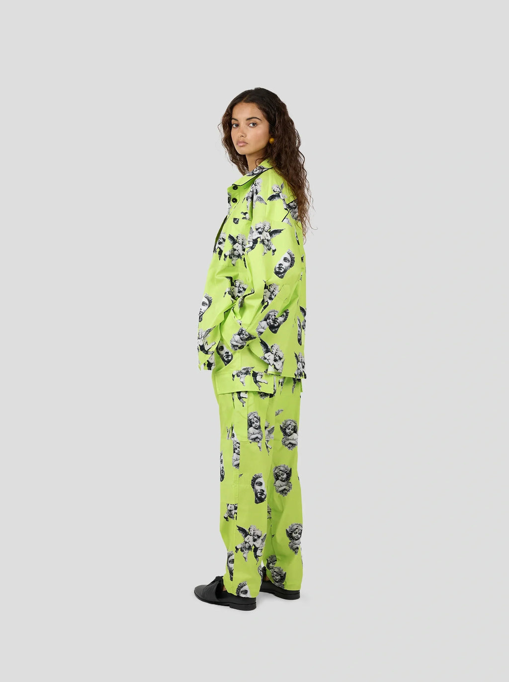 Pantalon Santino In Angels Printed Toile