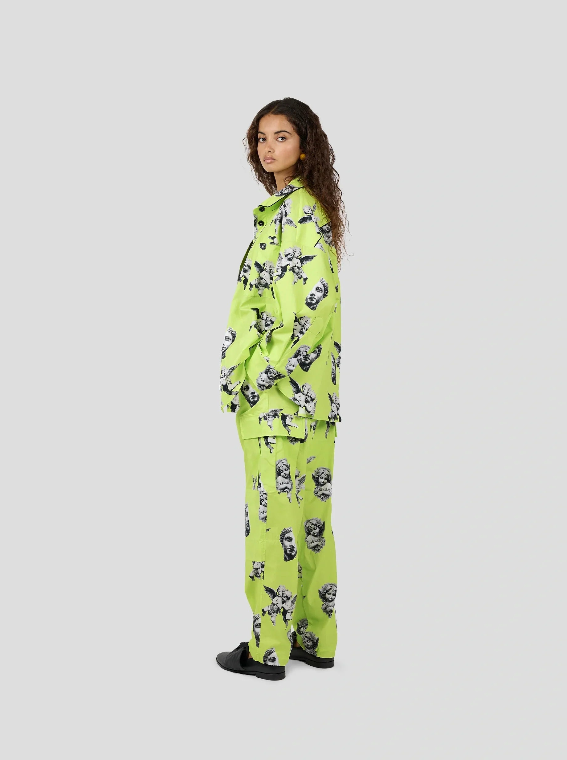 Pantalon Santino In Angels Printed Toile