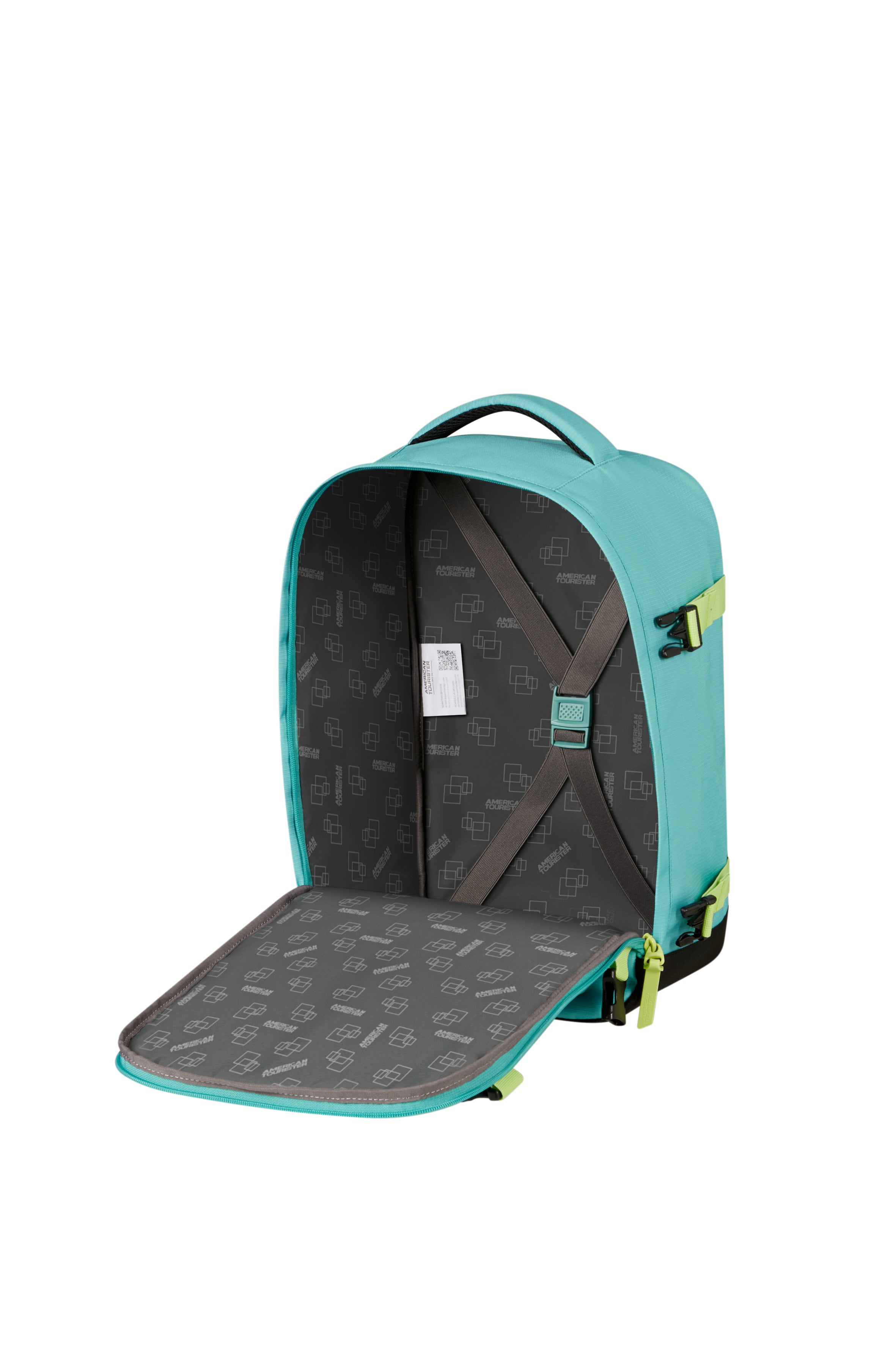 Backpack - Take2Cabin - Dusty Turquoise/Lime