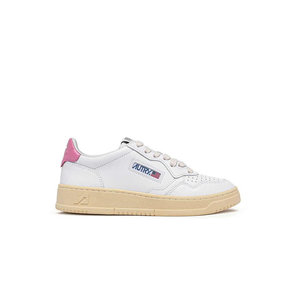 Autry Medalist Low White Polignac (W) - Blanc/Rose