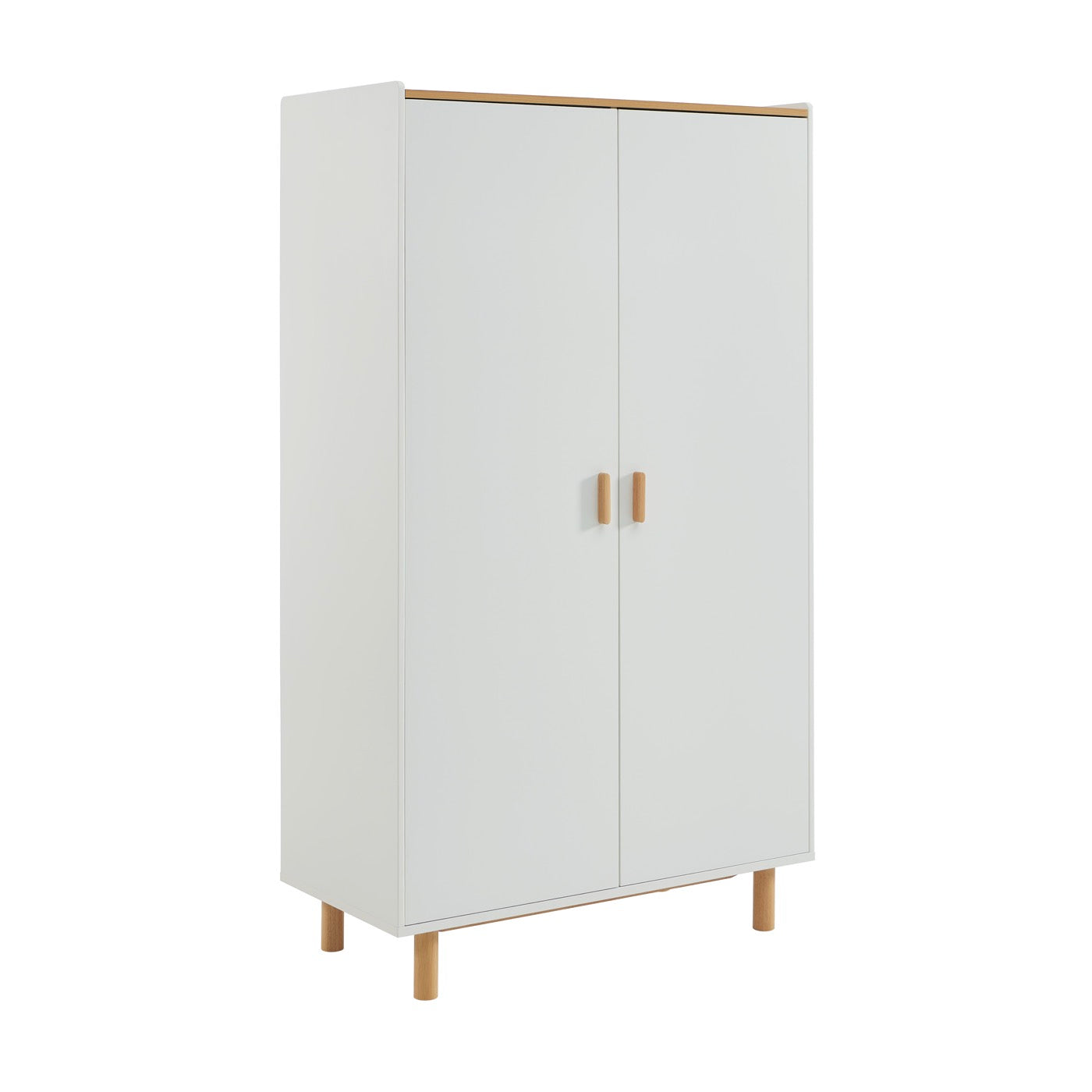 Aura - Armoire Enfant 2 Portes - Blanc