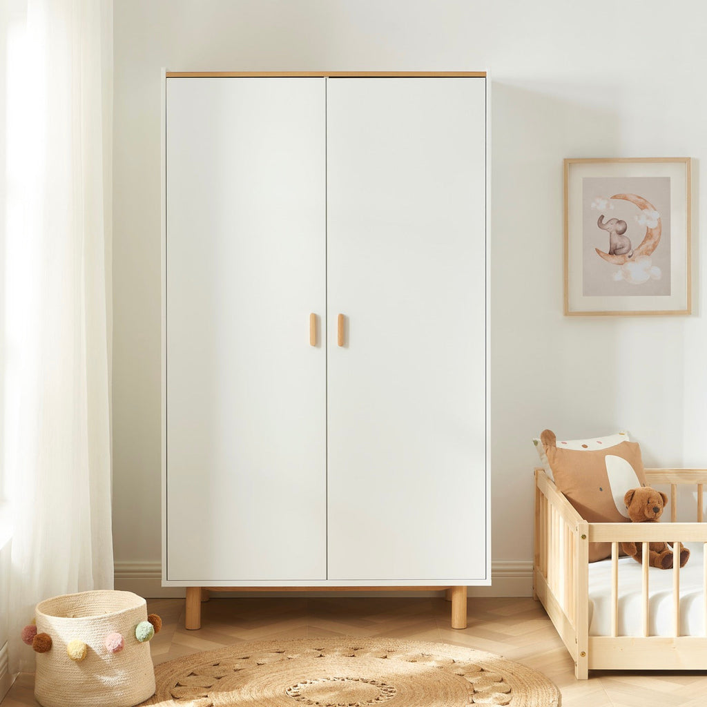 Aura - Armoire Enfant 2 Portes - Blanc