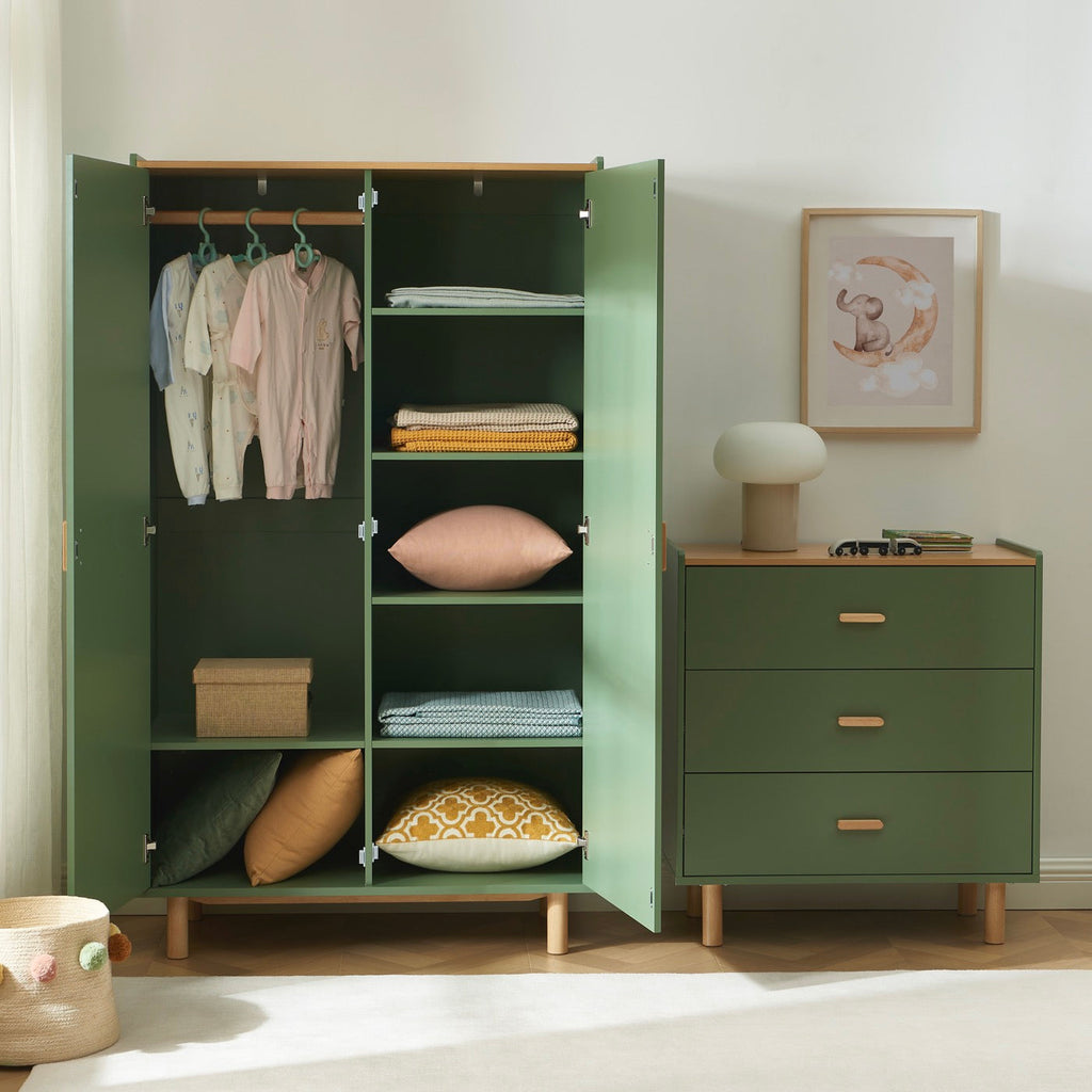 Aura - Armoire Enfant 2 Portes - Vert