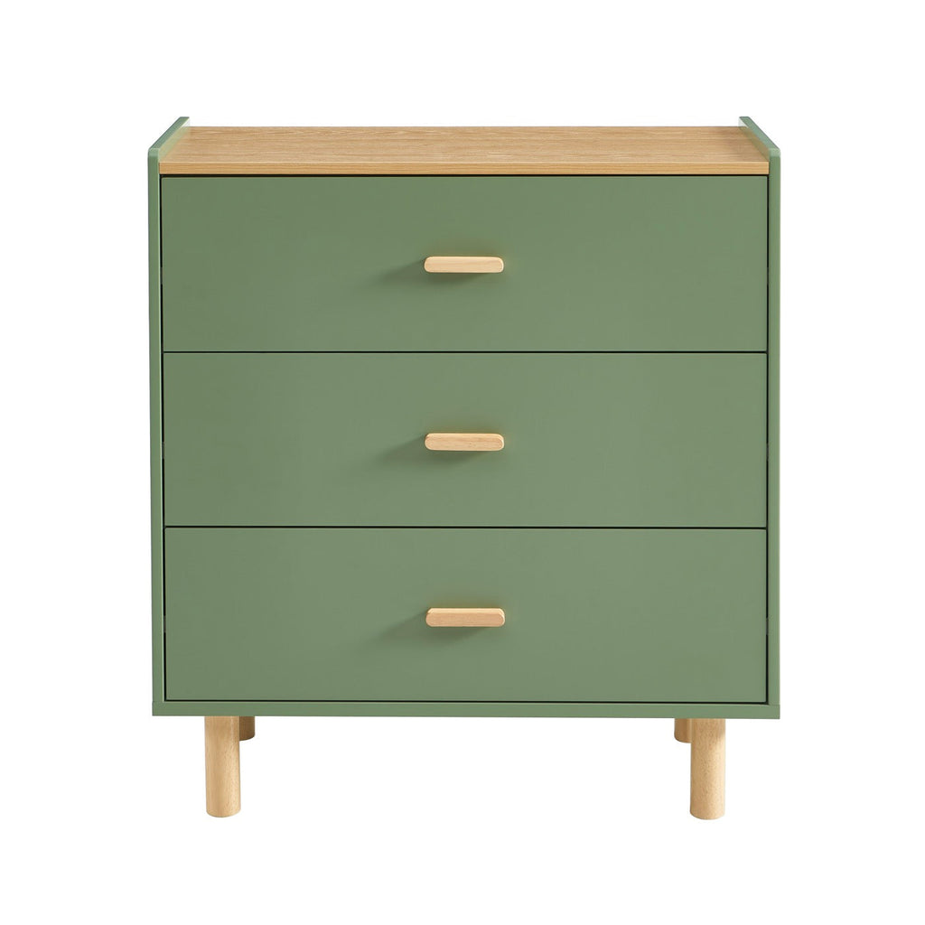 Aura - Commode Enfant 3 Tiroirs - Effet Chêne