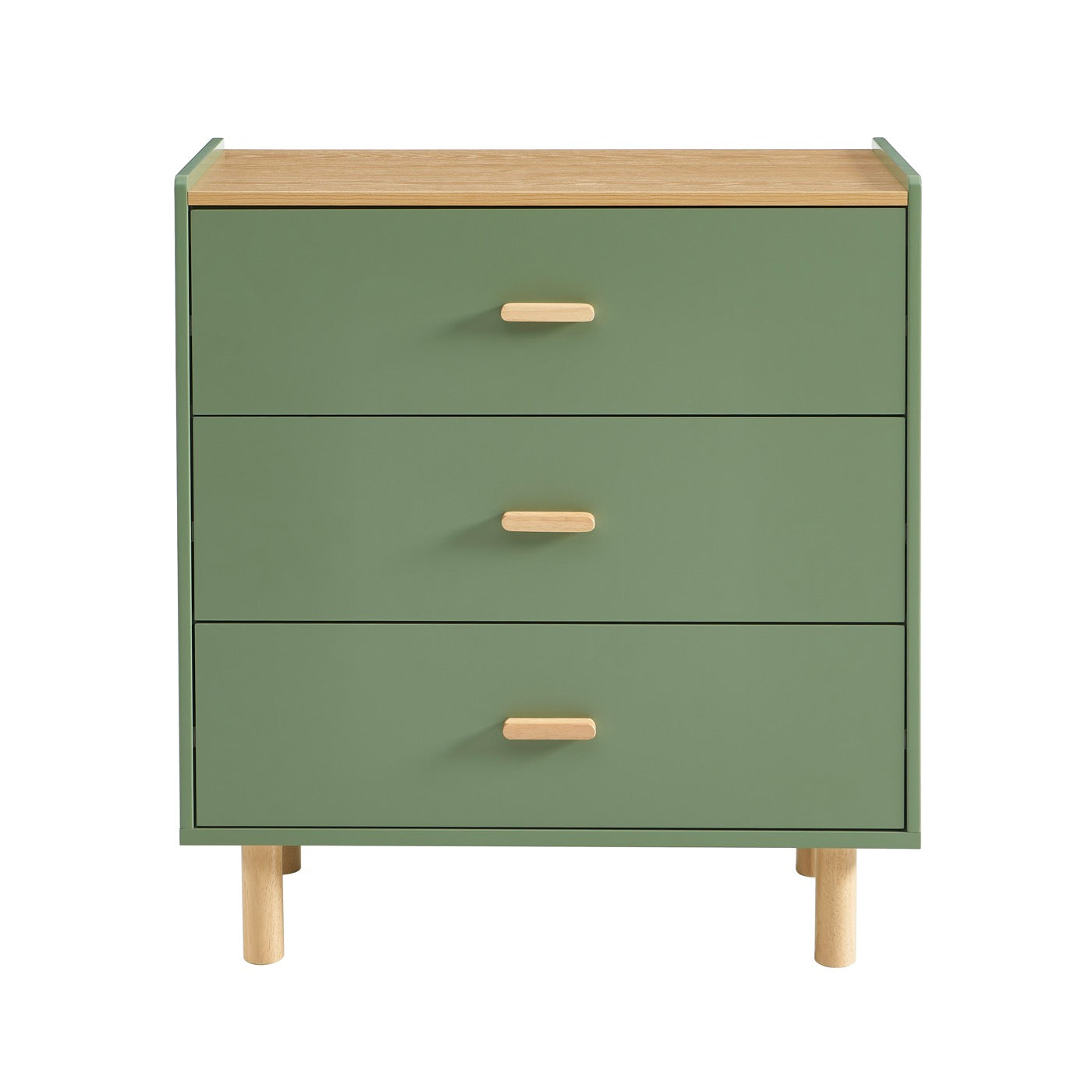 Aura - Commode Enfant 3 Tiroirs - Effet Chêne