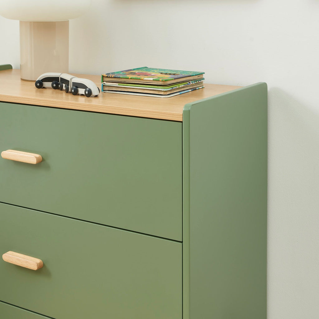 Aura - Commode Enfant 3 Tiroirs - Effet Chêne