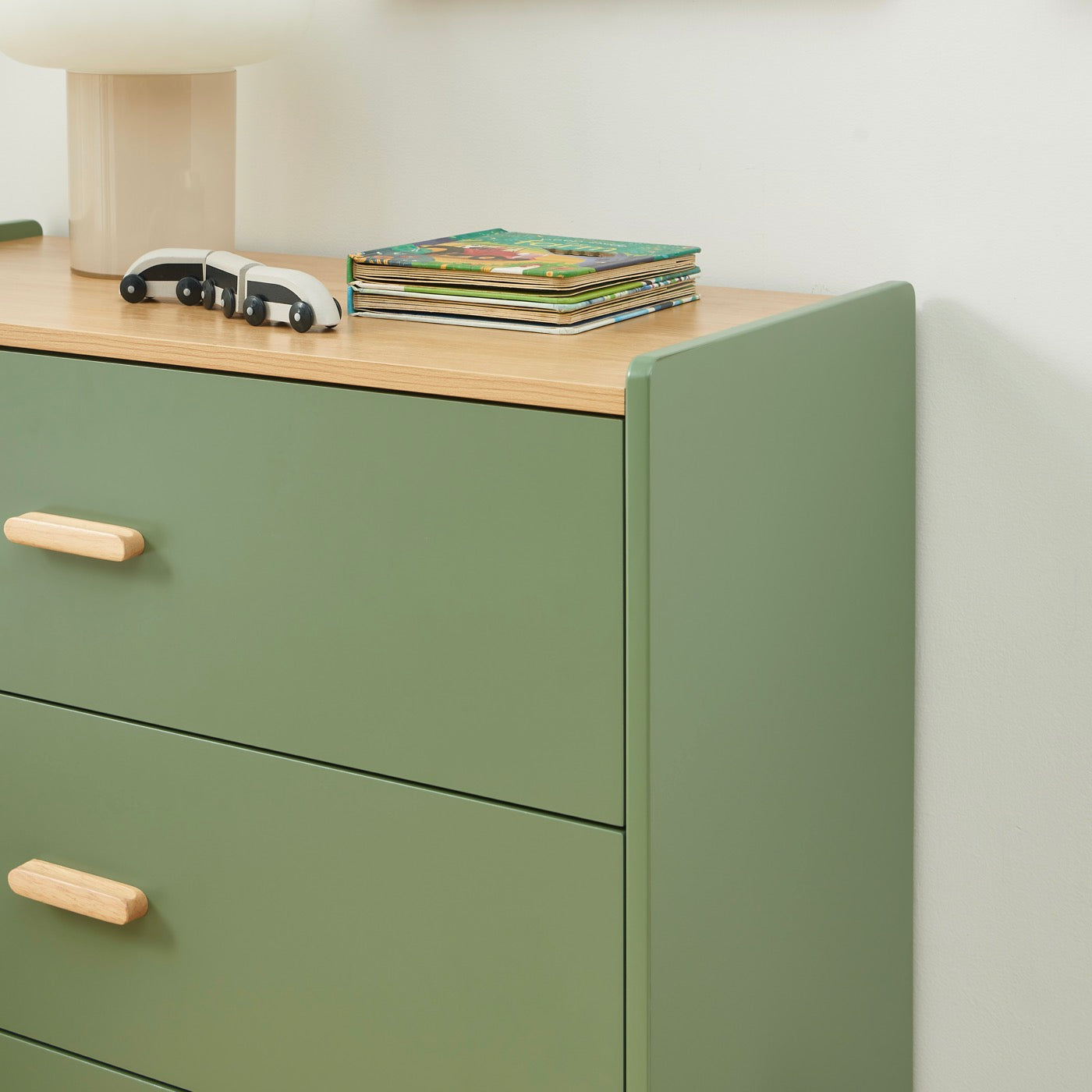 Aura - Commode Enfant 3 Tiroirs - Effet Chêne