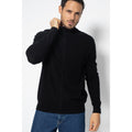 Pull Zippé Albaron Noir, Jersey, 100% Cachemire, 2 Fils, 260 Gr - Homme
