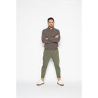 Pull Col Zippé Ambin Taupe, Jersey, 100% Cachemire, 2 Fils - Homme