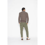 Pull Col Zippé Ambin Taupe, Jersey, 100% Cachemire, 2 Fils - Homme