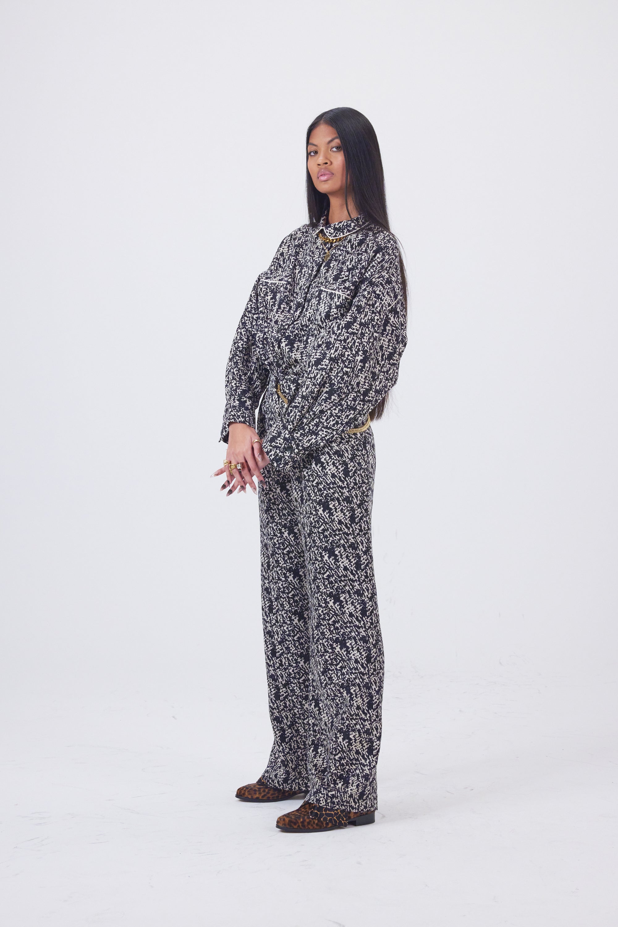 Pantalon De Lande En Stracciatella Croccante