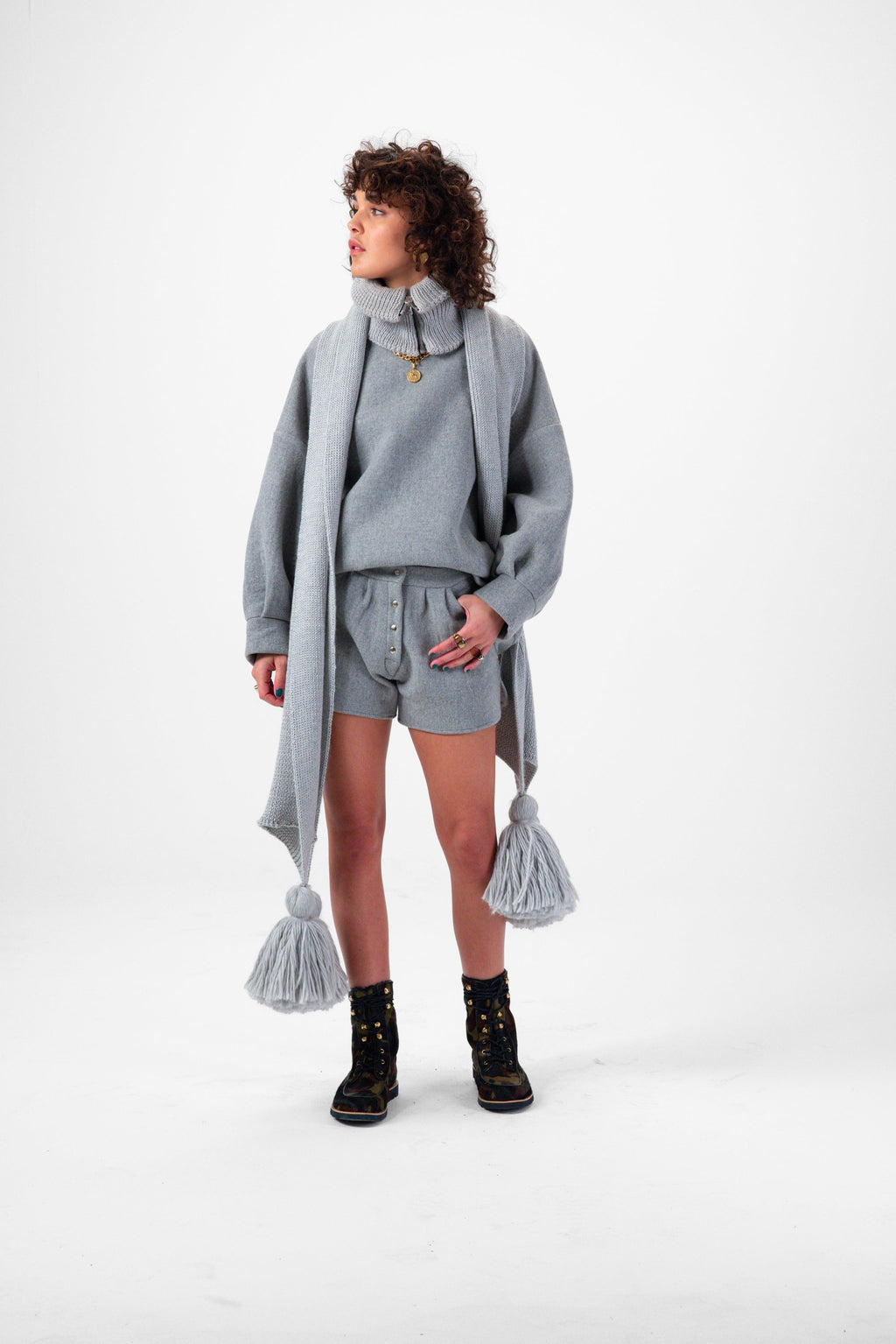 Short Spencer En Laine Cachemire Lead