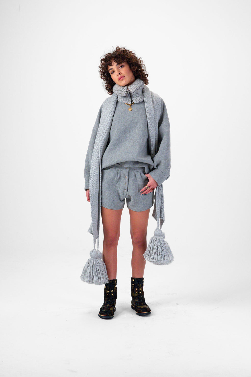 Short Spencer En Laine Cachemire Lead