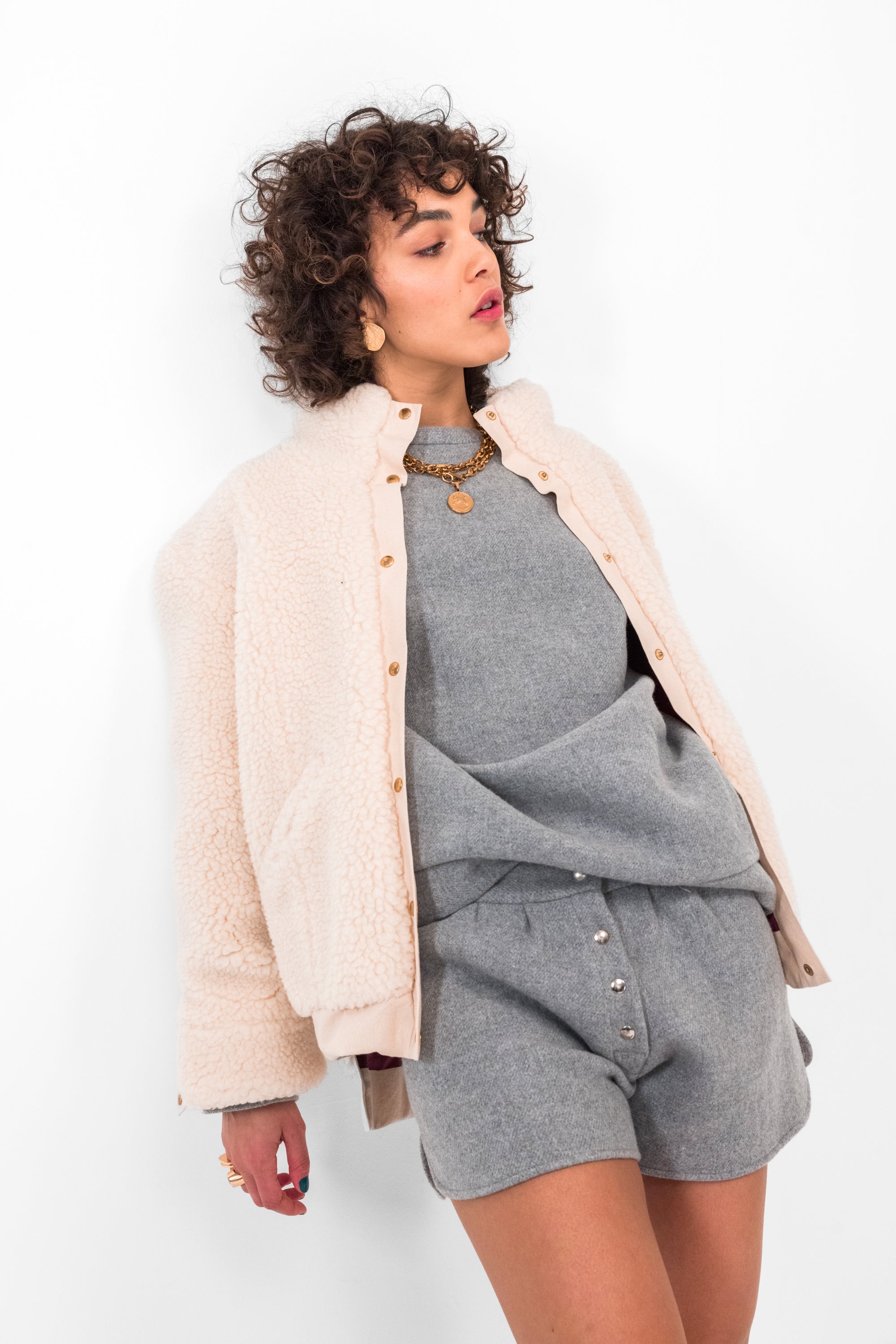 Short Spencer En Laine Cachemire Lead