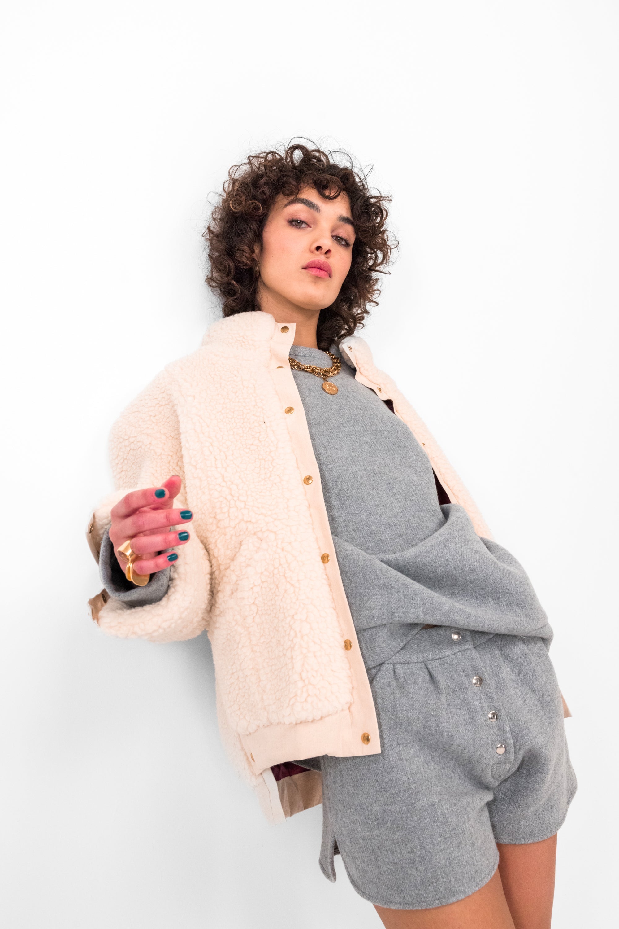 Short Spencer En Laine Cachemire Lead